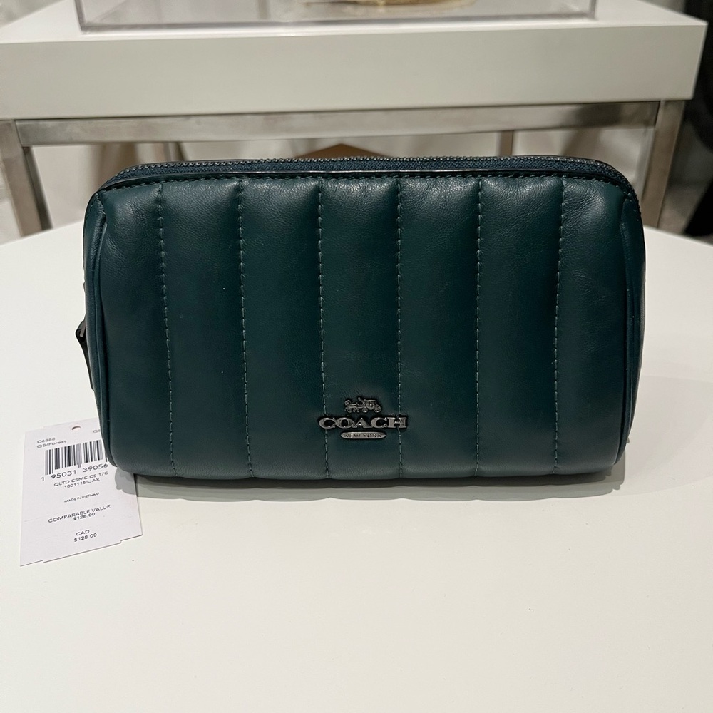 Coach Quilted Cosmetic Case